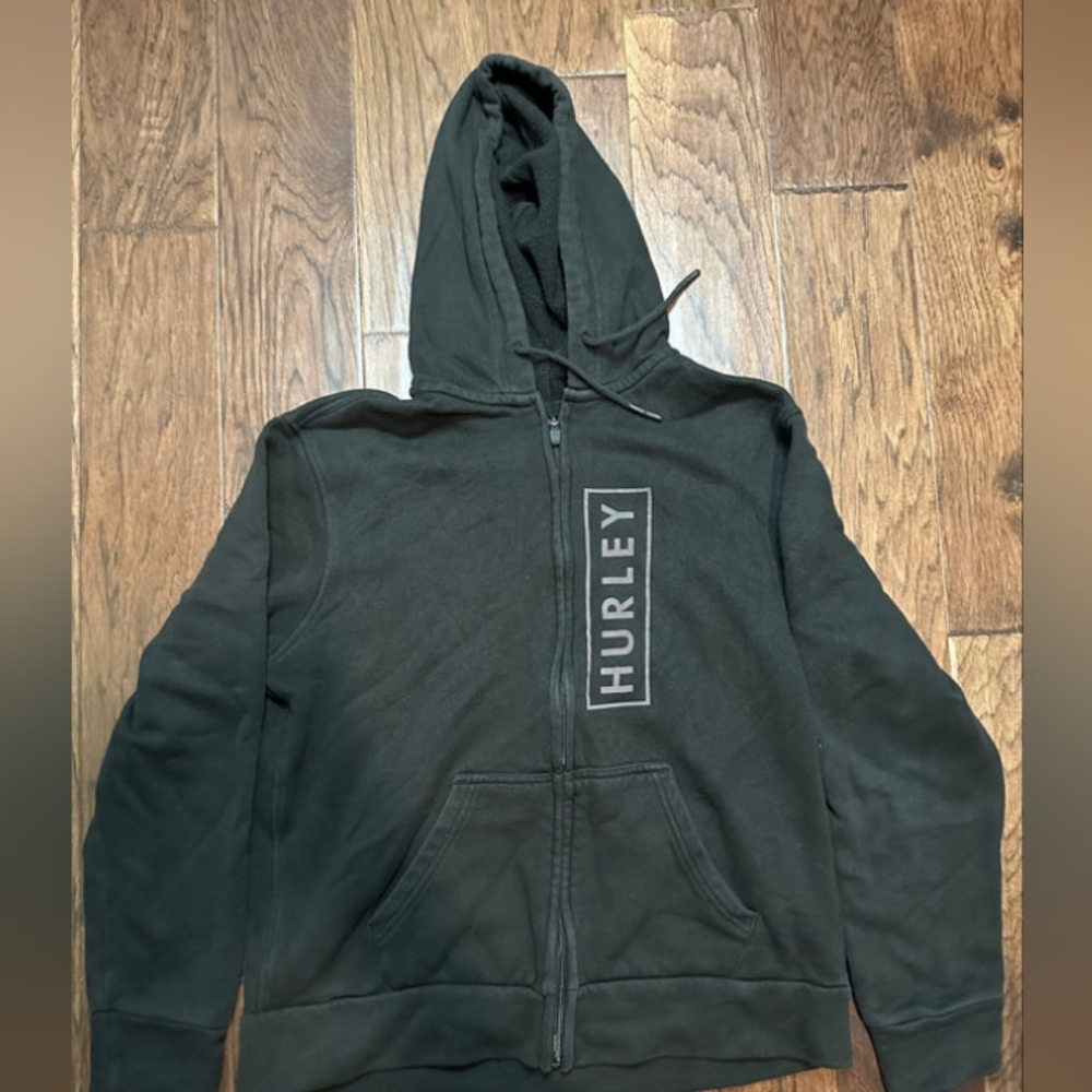 Hurley black hoodie with zipper - Small